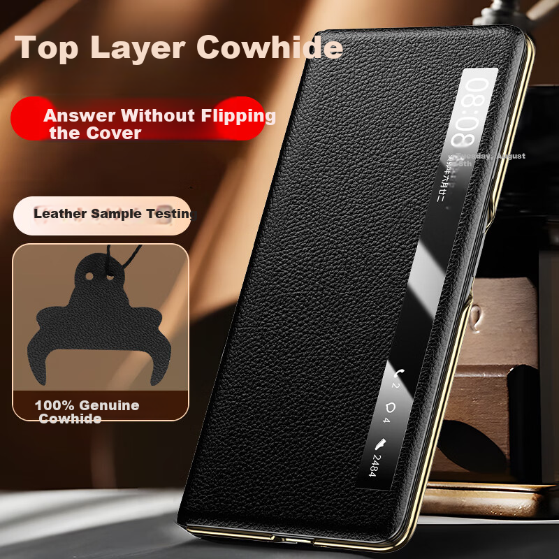 IM-CHEN Napa Leather Case for Honor Magic V3