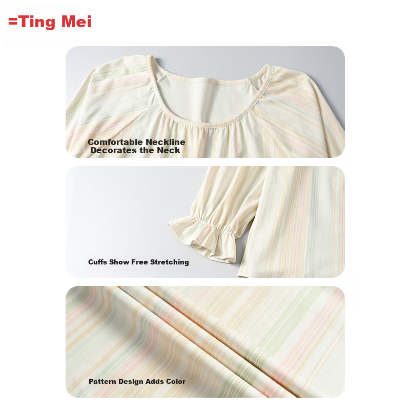 GRACEWELL Anti-Mite Cotton Pajamas for Women