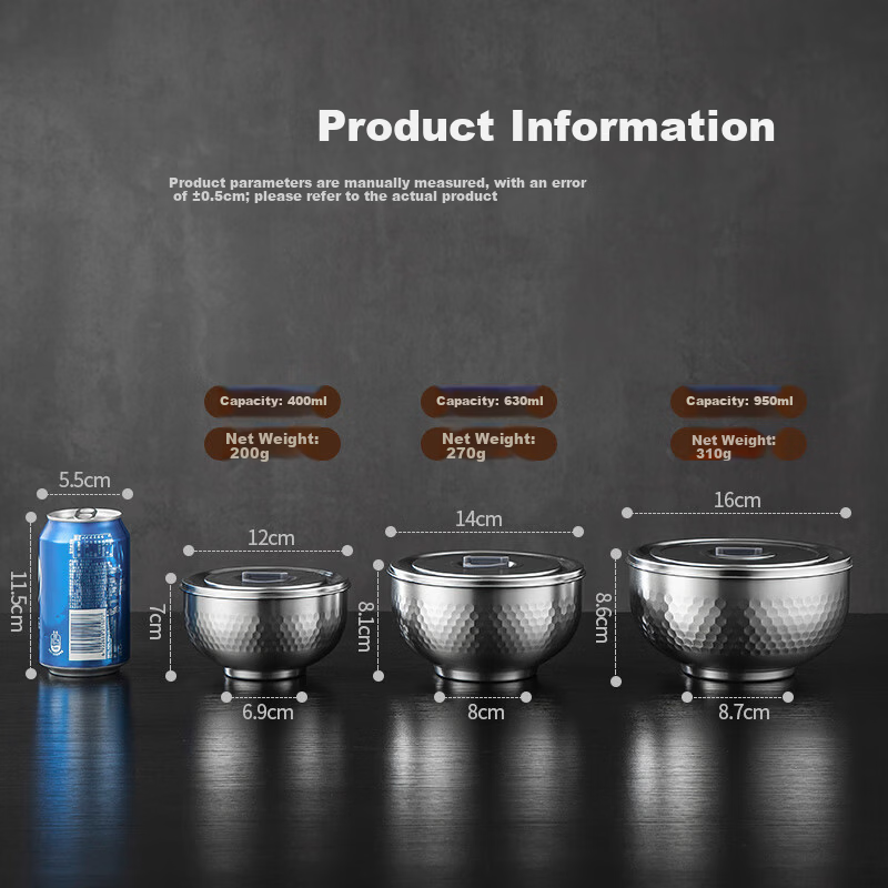 Maxcook 304 Stainless Steel Insulated Bowl