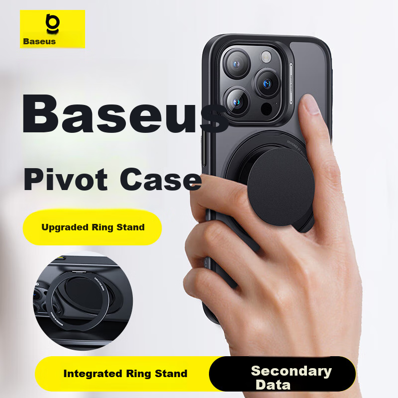 Baseus Rotating Stand Case with Ring Holder for iPhone 16