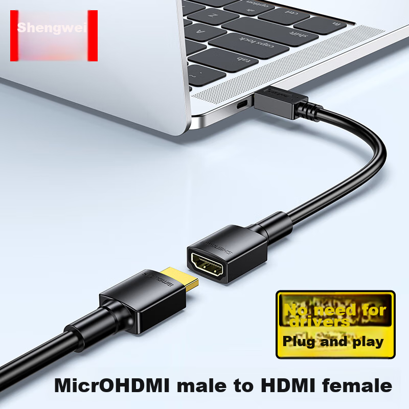 Shengwei Micro HDMI to HDMI Adapter [4K 60Hz]
