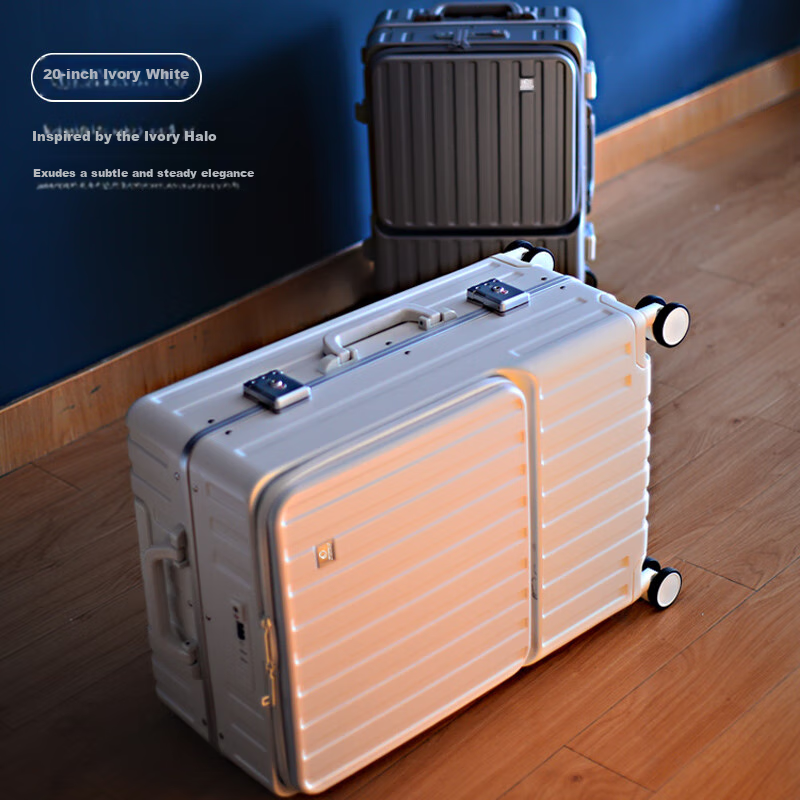 WORLD GEOGRAPHY German Front-Opening Spinner Suitcase