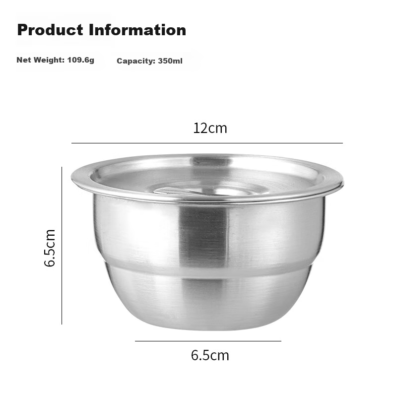 Baijie 304 Stainless Steel Steamed Egg Bowl
