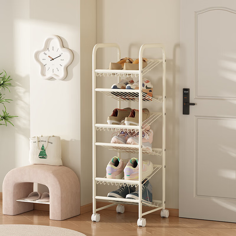 Anerya Simple Shoe Rack, 6-Layer Narrow Cabinet