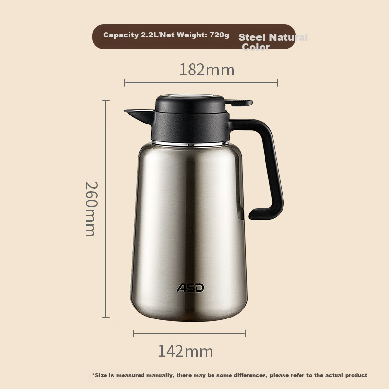 ASD Insulated Bottle - 2.2L Large Capacity Flask