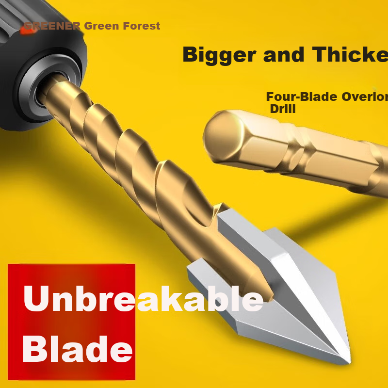 GREENER Concrete Marble Drill Bit - 4-Blade Impact King