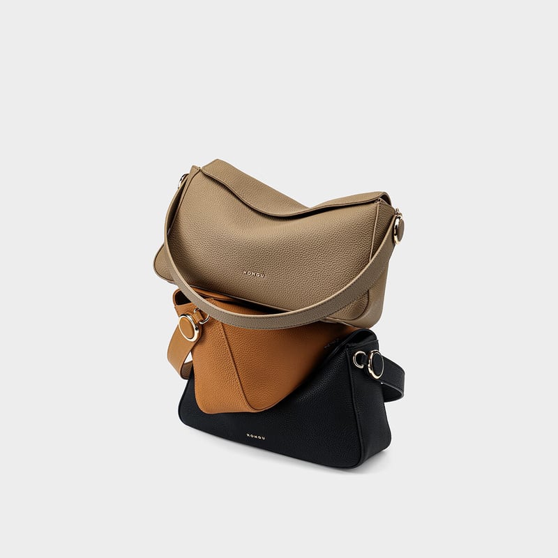 HONGU Genuine Leather Sling Bag for Women