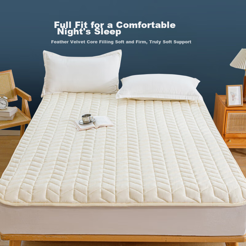 CROWN Mattress Pad - Ultra-Soft Student Dorm Bed Pad