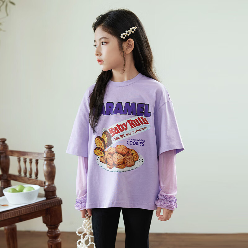 LUSON Chen Da Zhu Girls' Two-Piece T-Shirt