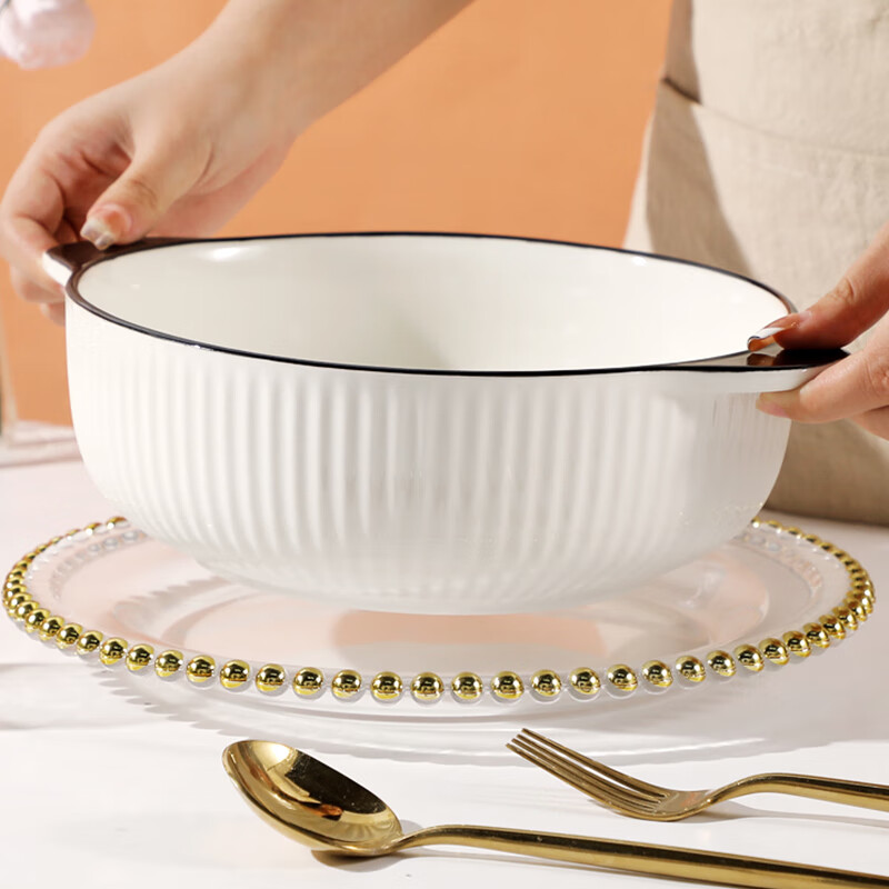 JIWUSENLIN Double-Eared Fish Soup Bowl