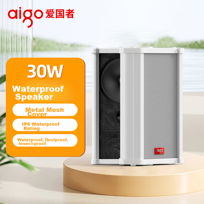 Aiguozhe 300W Waterproof Outdoor Column Speaker