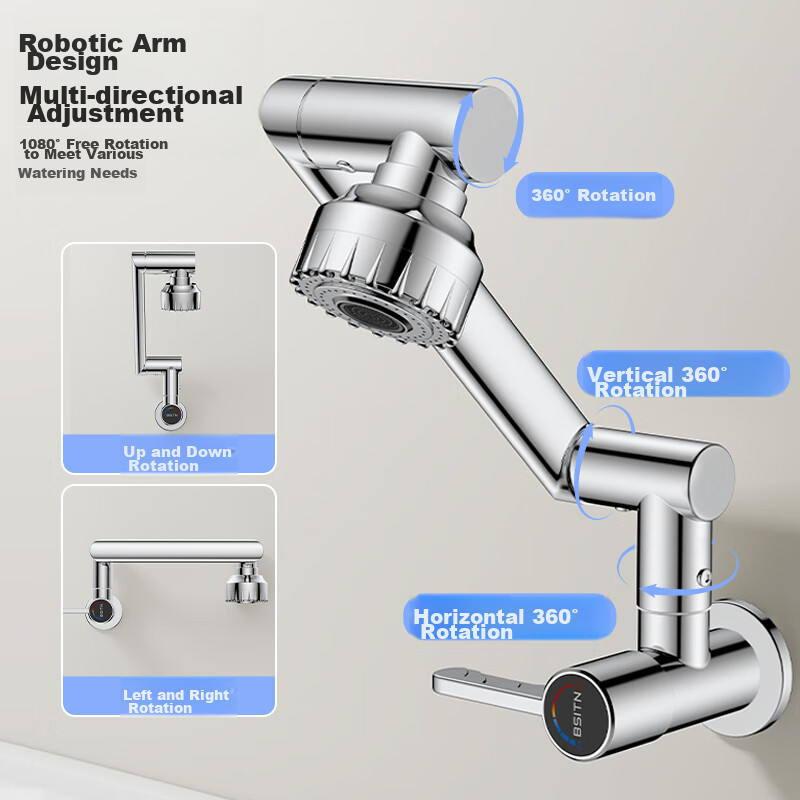 BSITN Lucky Cat Basin Faucet - Modern Wall-Mounted Design