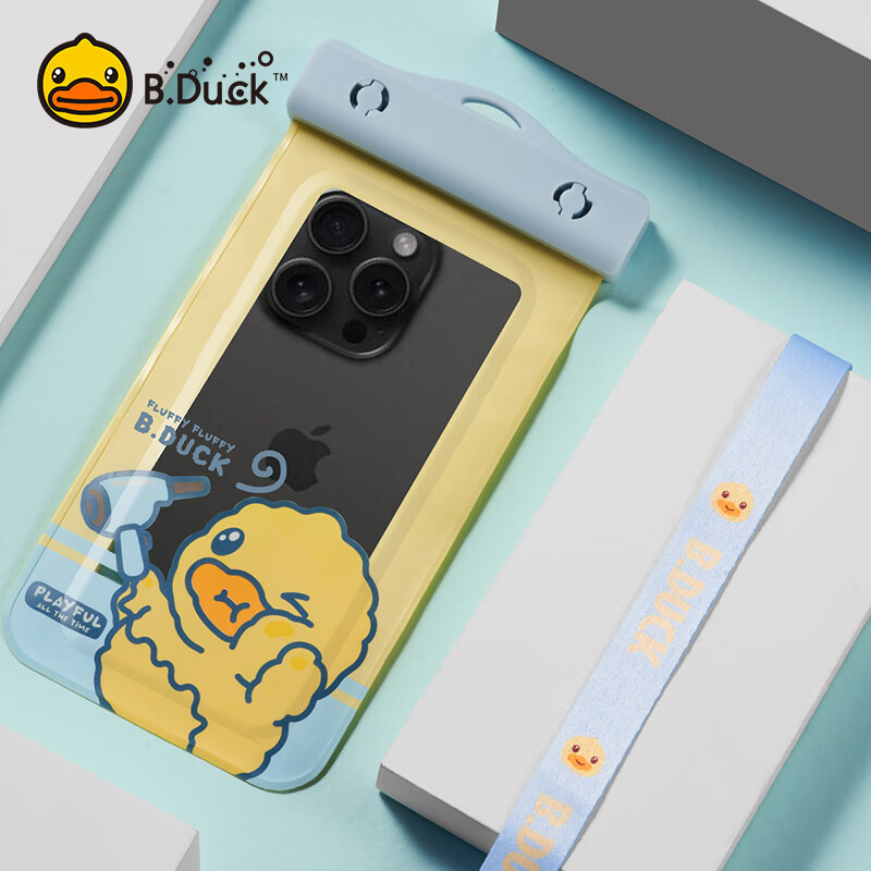 B.Duck Waterproof Phone Case with Lanyard - Swimming & Hot Springs