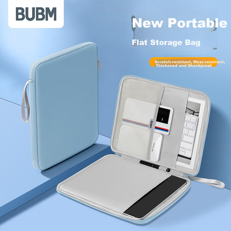 BUBM iPad 11" Tablet Sleeve - Smog Blue