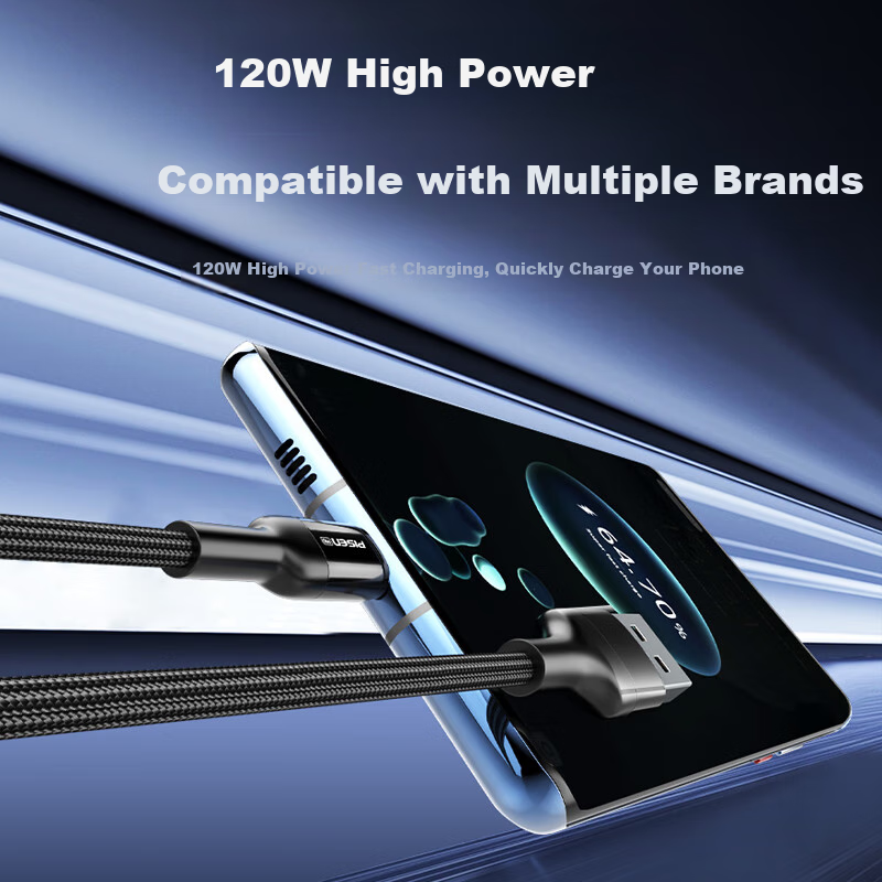 PISEN Type-C Data Cable 120W Fast Charging