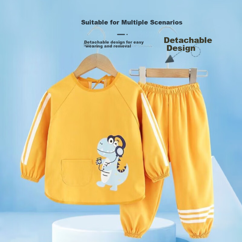 9I9 Baby Feeding Anti-Dirt Dinosaur Coverall