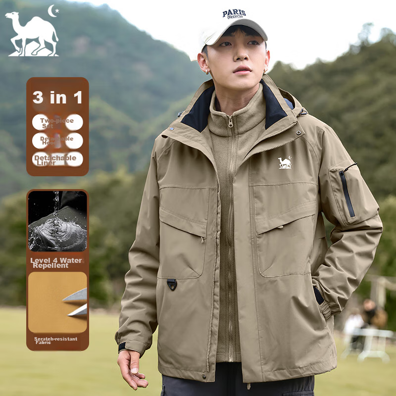 EASTERN CAMEL Windproof Waterproof 3-in-1 Jacket