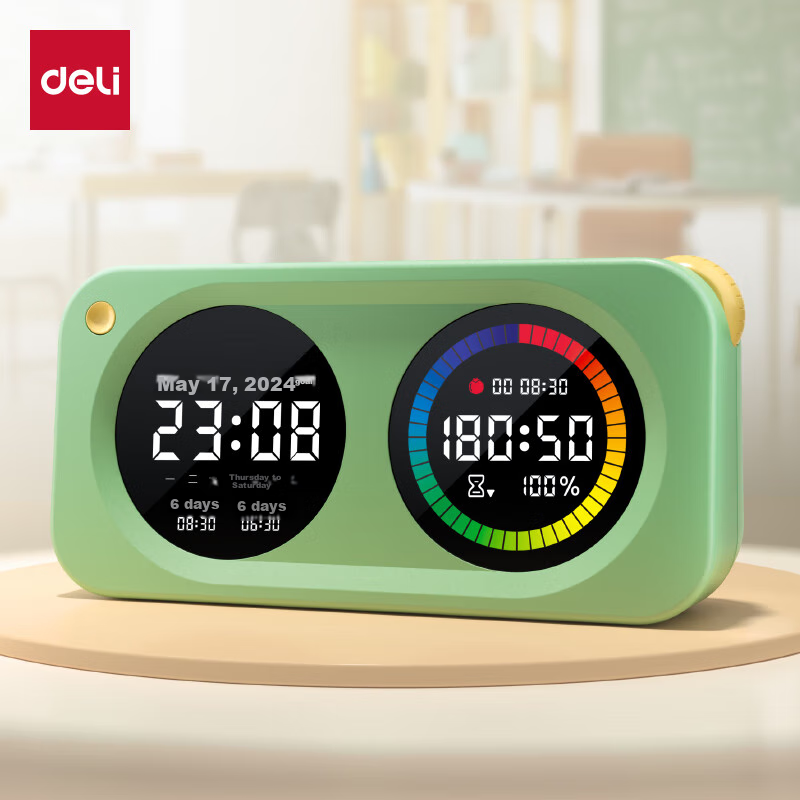 Deli Dual-Screen Visual Timer LE888DS