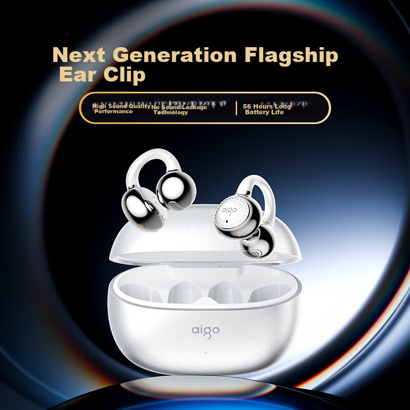 Aigo Bluetooth Headphones - Open-Style Ear Clip