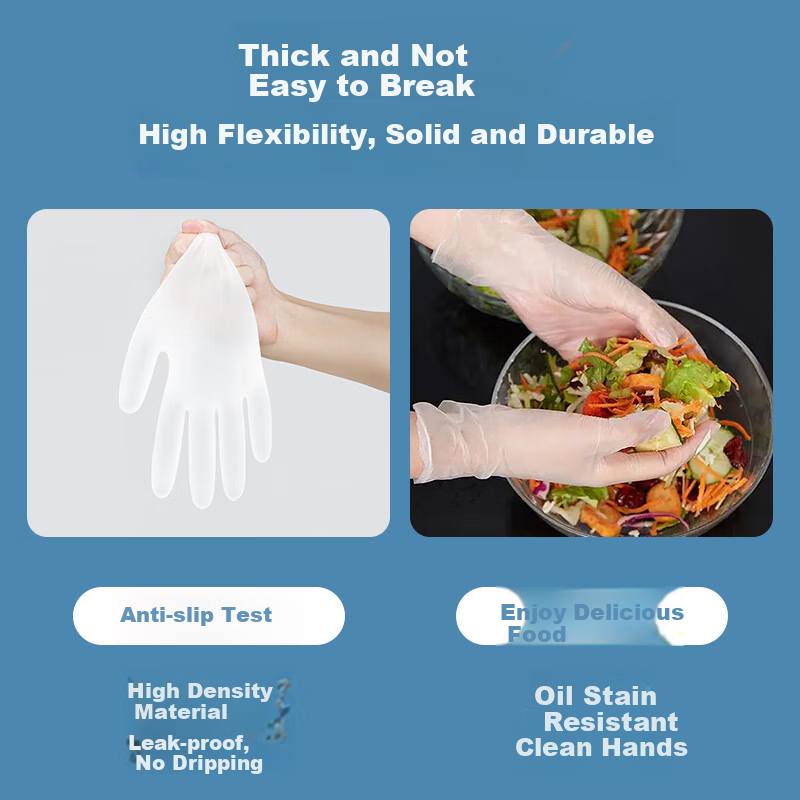 Ammex Disposable PVC Gloves - 100 Small Pieces