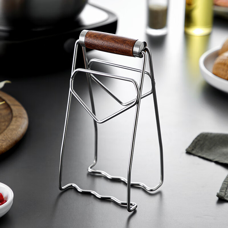 Onlycook Stainless Steel Bowl Tongs with Wooden Handle