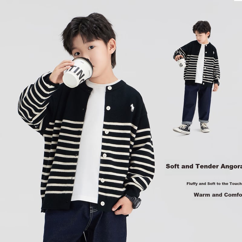 Zuoxi Boys' Cardigan Sweater - 2025 Autumn Style