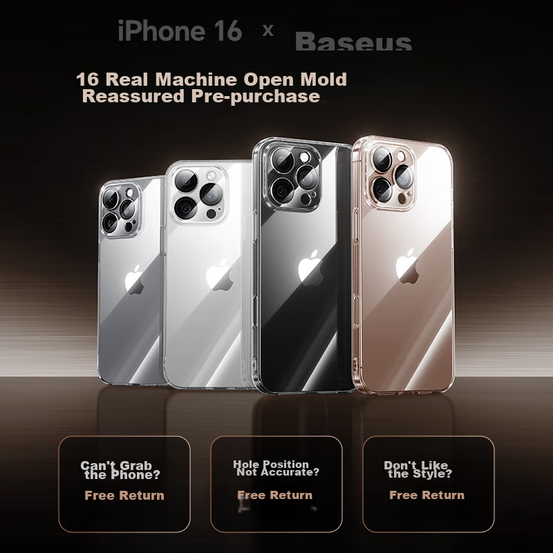 Baseus Stand Case for iPhone 16 Pro with Built-In Stand
