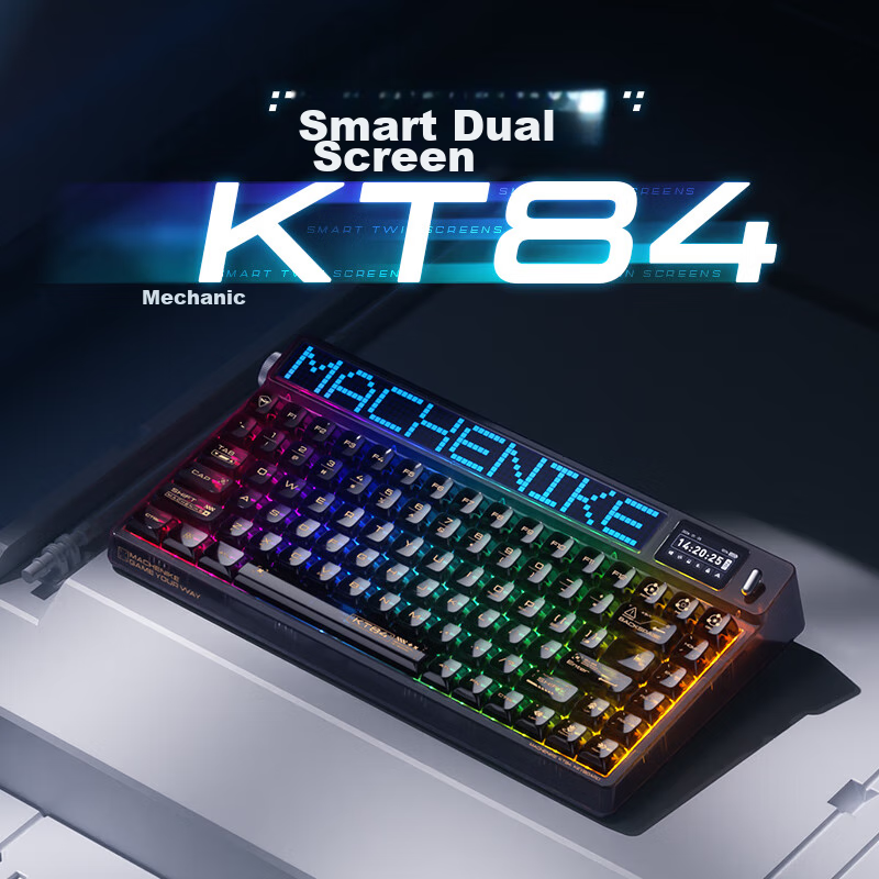 MACHENIKE KT84 Gaming Keyboard - Tri-Mode Wired/Wireless