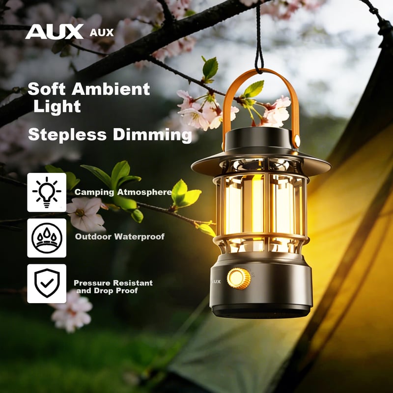 Vintage Solar Camping Lantern