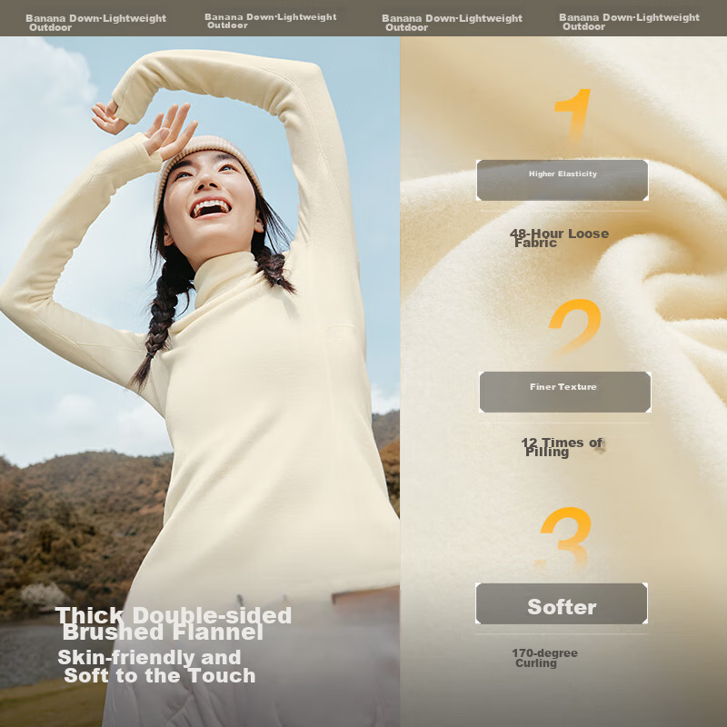 Beneunder Women's Slim-Fit Fleece Base Layer