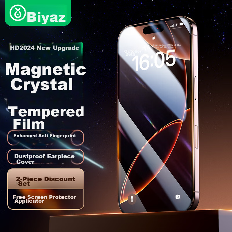 BIAZE Tempered Glass Protector for iPhone 16 Pro