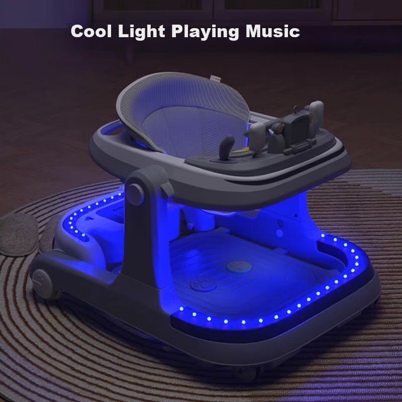 ANGI BABY Walker - Multifunctional Anti-Rollover Walker with Music & Lights