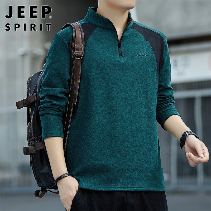 JEEP SPIRIT Men's Casual Long-Sleeve Sweatshirt