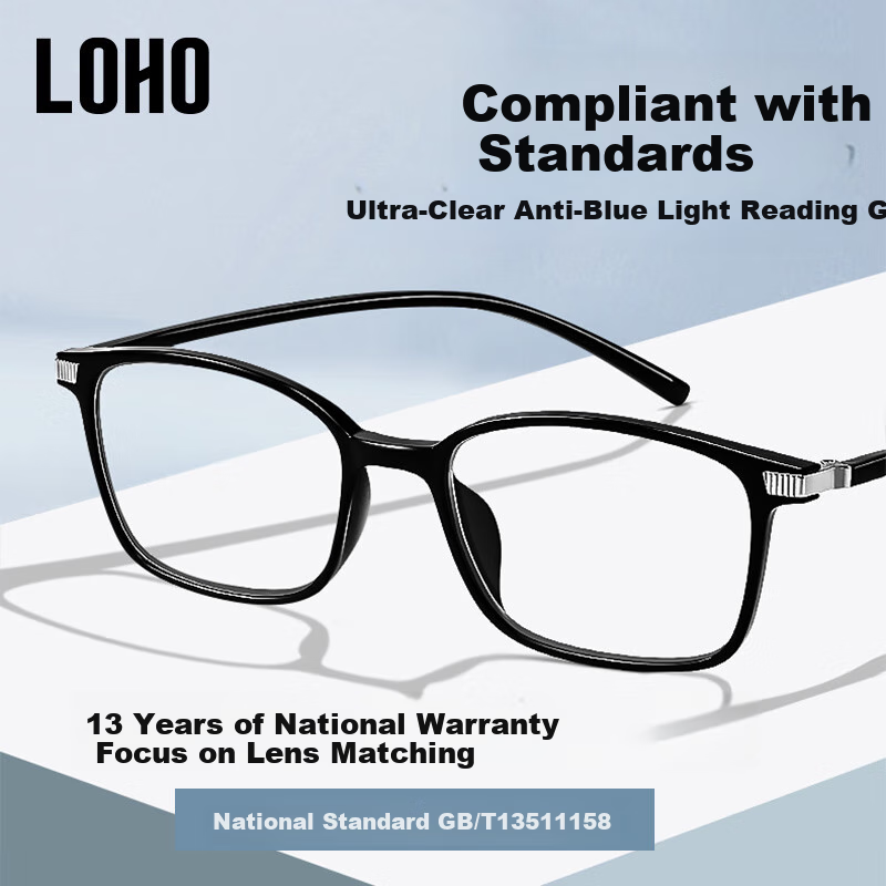 LOHO Reading Glasses for Men - Anti-Blue Light HD Lenses