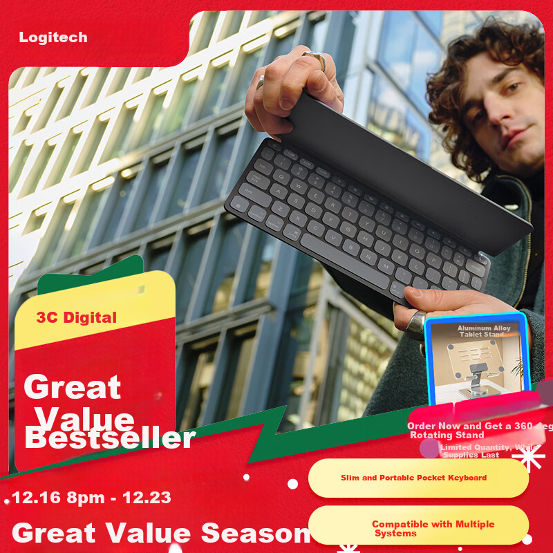 Logitech Keys-To 2 Wireless Bluetooth Keyboard