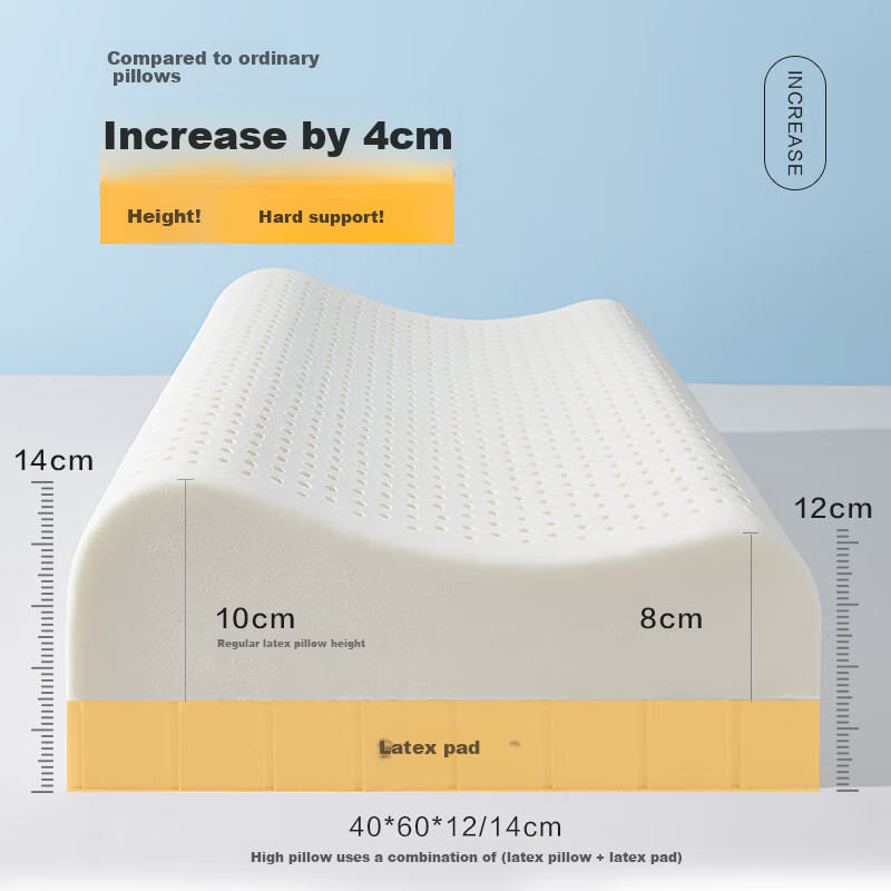 Beyond latex curve pillow for neck support