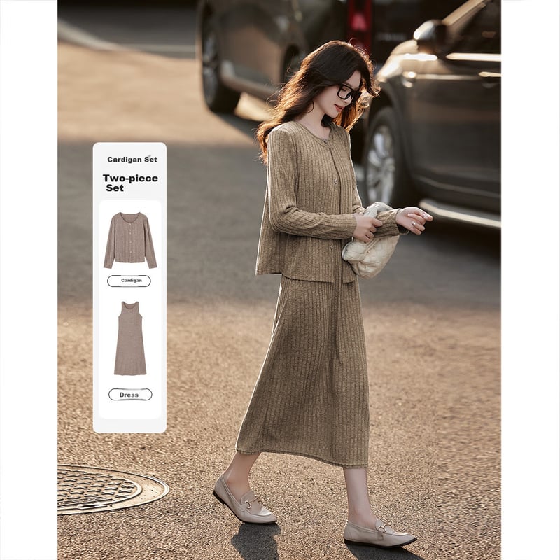 Dme Gentle Girl Spring Knit Dress Set
