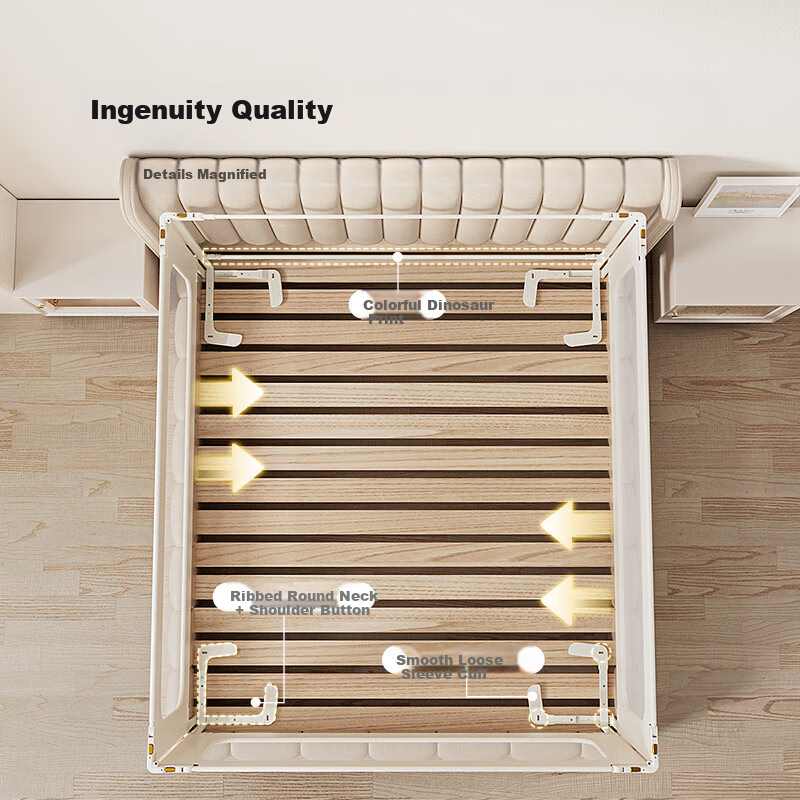 YEEHOO Bed Guard Rail for Baby Safety