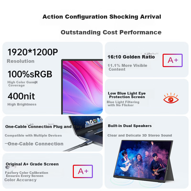 Aigo 14-inch Portable Expansion Monitor