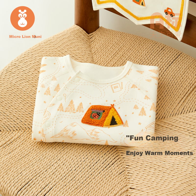 Wismorni Baby Romper - Cute Long-Sleeve Onesie