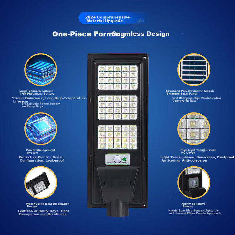 CHNT Solar LED Street Light with Smart Sensor