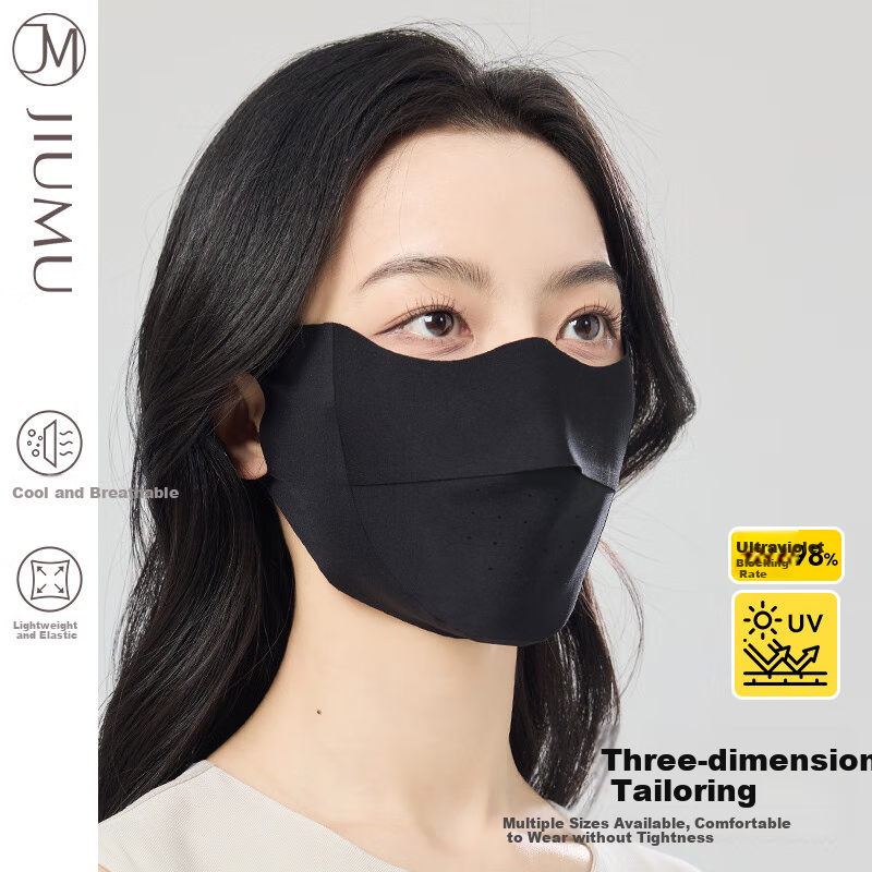 JIUMU Ice Silk UV Protection Mask for Men Women