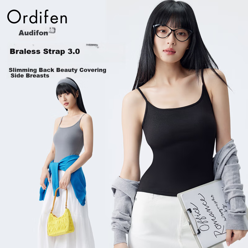 Ordifen Modal Camisole Tank Top - Cooling Bra-Free Vest