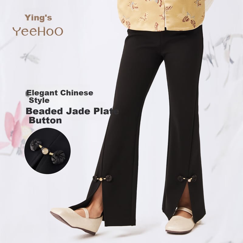 YEEHOO Girls Bell-Bottom Hanfu Pants