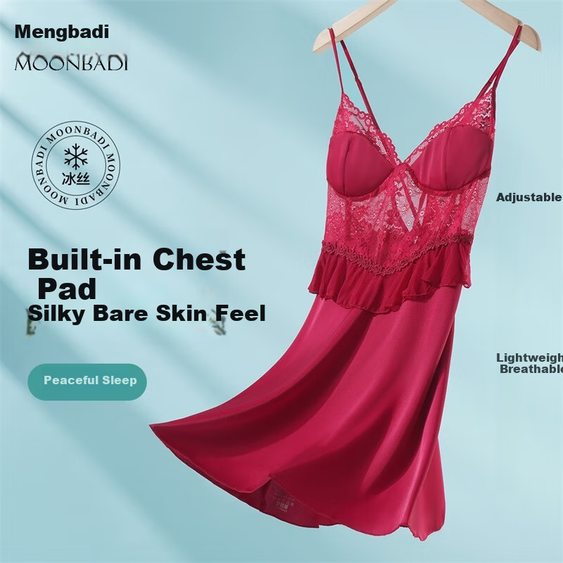 Moonbadi Women's Sexy Backless Nightdress 2025