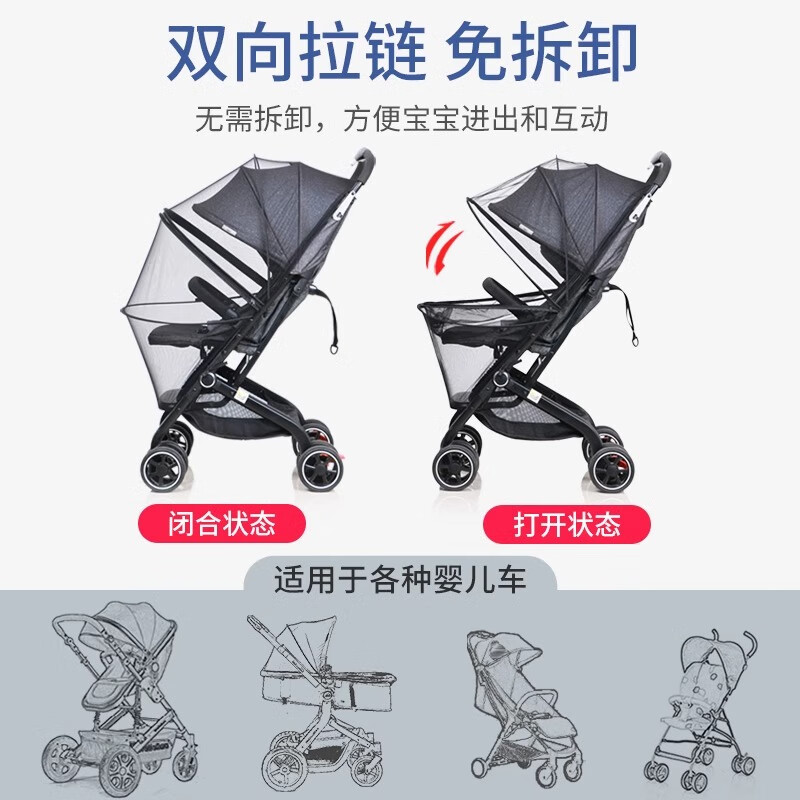 AVIVI Baby Stroller Mosquito Net - Full 360° Protection