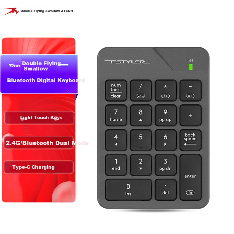 A4TECH FBK21C 18-Key Wireless/Bluetooth Keyboard