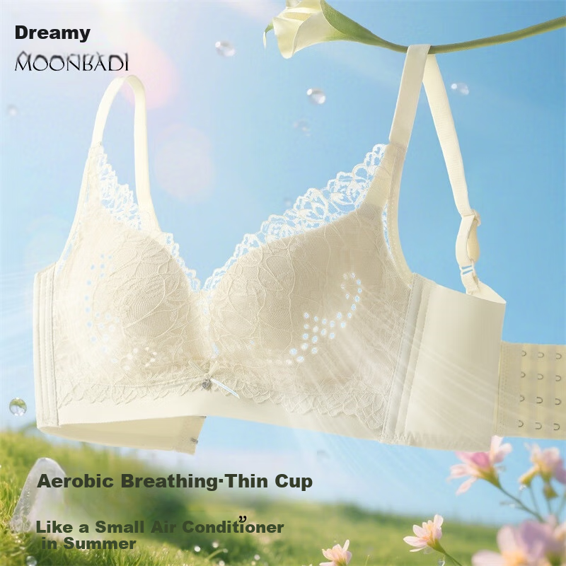 Moonbadi Women's Breathable Push-Up Bra