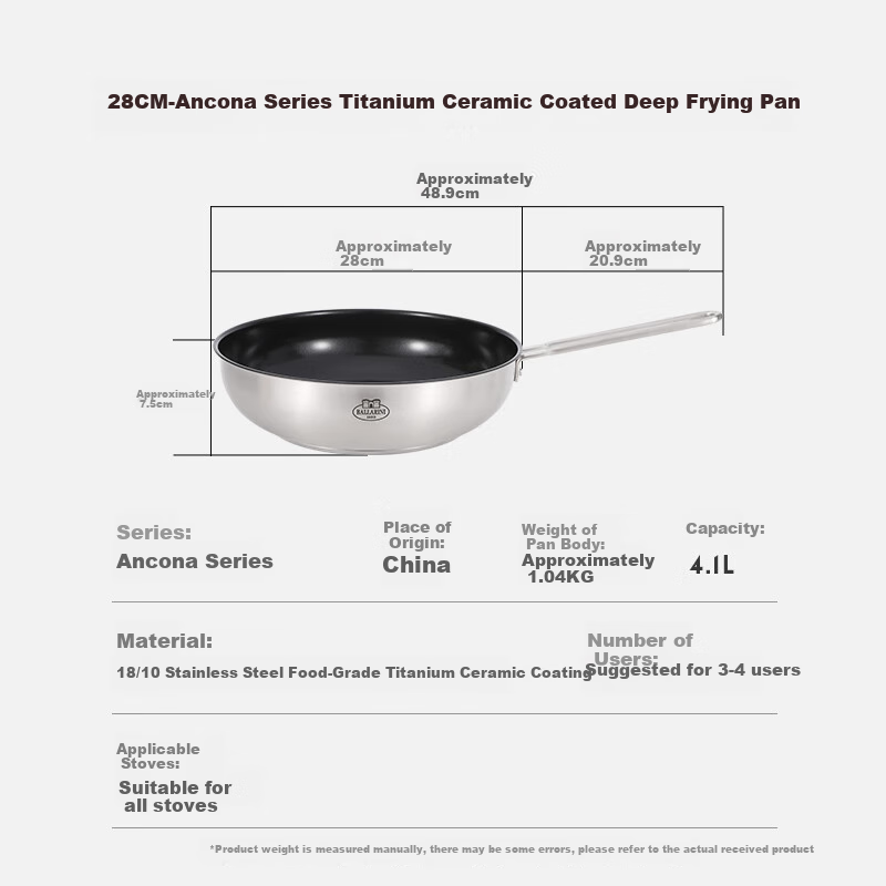 BALLARINI Titanium Ceramic Coated Non-Stick Frying Pan