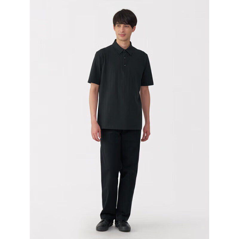 MUJI Men's Cool-Touch Cotton Polo Shirt